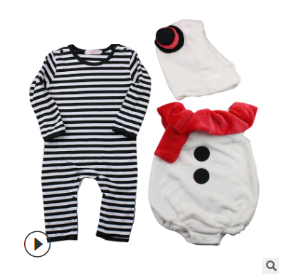 Christmas Infant Clothing Set - Baby Onesie 3-Piece