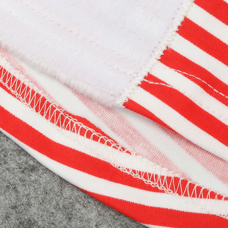 2019 Cotton Christmas Dress for Girls with Snowman Stripes