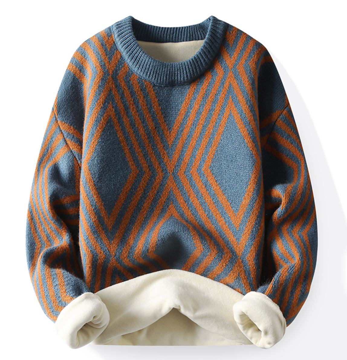 Men's Knitted Round Neck Cashmere Sweater