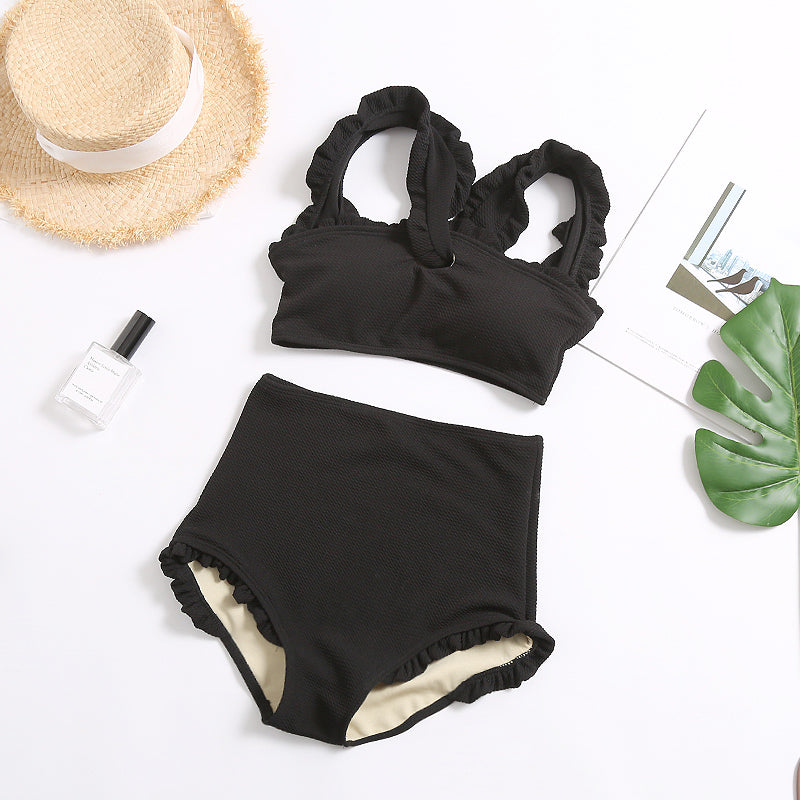 Korean Style High Waist Bikini Swimwear for Women