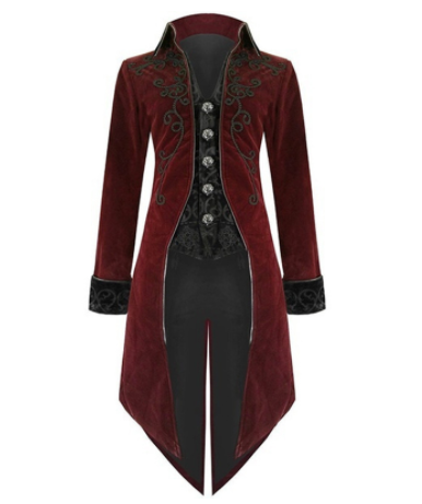 Vintage Long Punk Coat for Men
