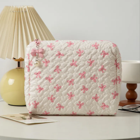 [Unpriced] Bow Clutch Cosmetic Bag | Faith Accessory