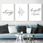 3pc Frameless Christian Bible Verse Prints | Christian Home Decor