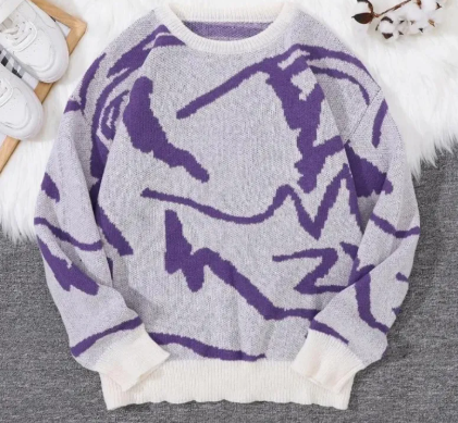 Men's Knitted Long-Sleeve Jacket