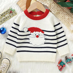Cute Santa Claus Knitted Sweater for Babies