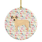 Sato Dog Merry Christmas Ceramic Ornament