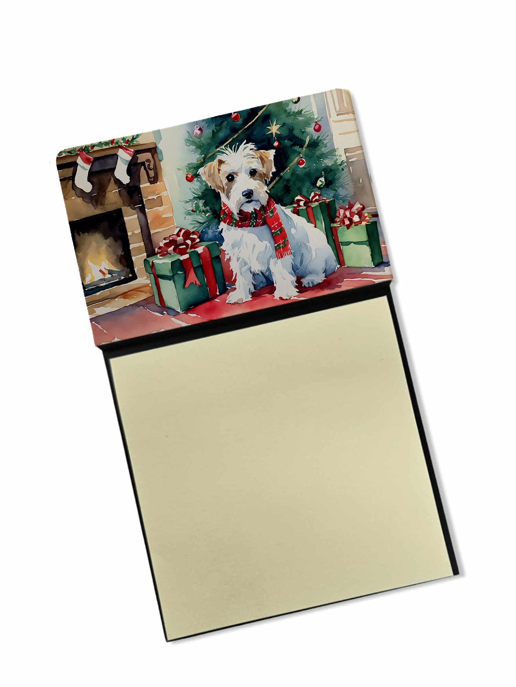 Sealyham Terrier Cozy Christmas Sticky Note Holder