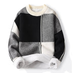 Men's Plus Velvet Padded Long Sleeve Sweater Top