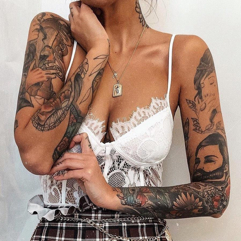 Summer New Women's Lace Bodysuit with Backless Design