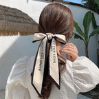 Trendy Pearl Ribbon Scarf Hair Band for Women