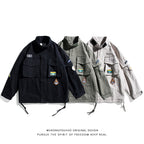 Wukong Japanese Retro Multi-Pocket Tooling Jacket