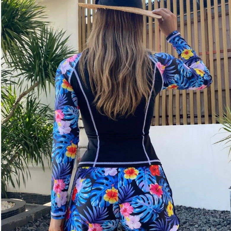 2024 Women's Long Sleeve Swimwear with Prints