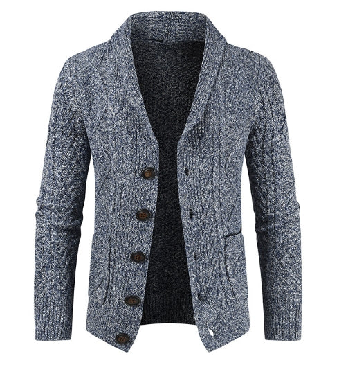 Men's Fashion V Neck Loose Knitted Cardigan Jacket