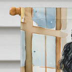 Poodle Christmas House Flag