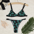 Women's Multicolor Printed Bikini Set for Summer 2019