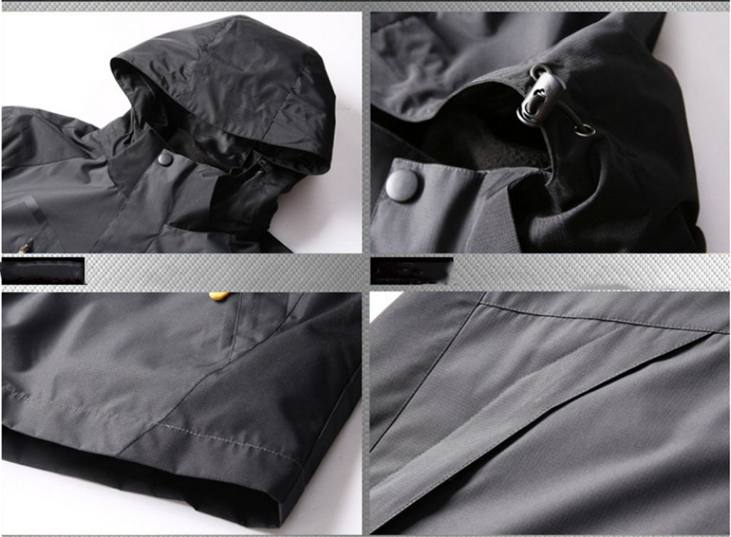 Men's Waterproof 3 in 1 Fleece Lined Outdoor Jacket