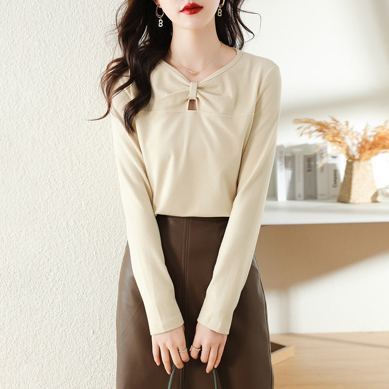 New Women's Slim V Neck Knitted Sweater Top