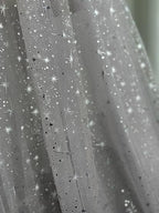 "Long Wedding Robe for Brides with Sheer Lingerie"