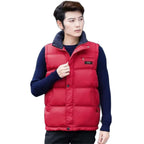 Men's Mandarin Collar Zip Cardigan - Casual Outerwear