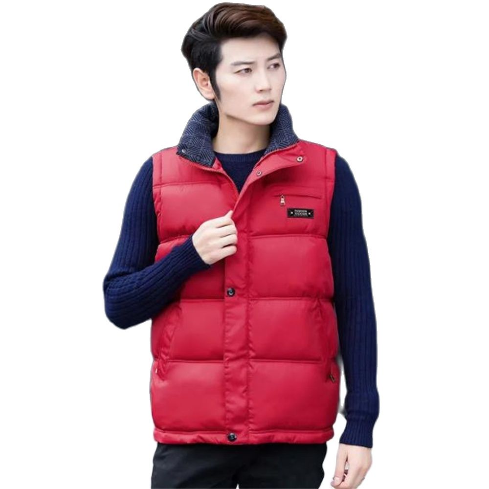 Men's Mandarin Collar Zip Cardigan - Casual Outerwear