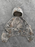 Camo Printed Hooded Pullover | Streetwear