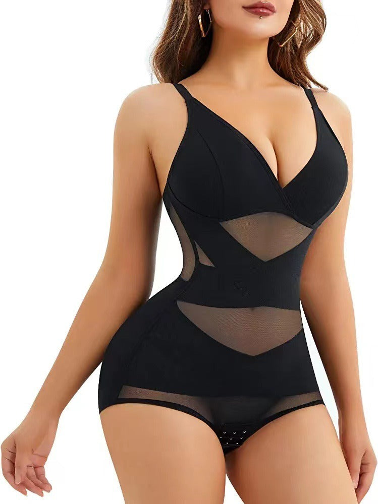 V-neck Jumpsuit Shaping Corset