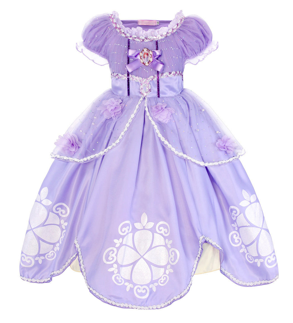 2024 Sophia Floral Tulle Dress for Girls with Accessories