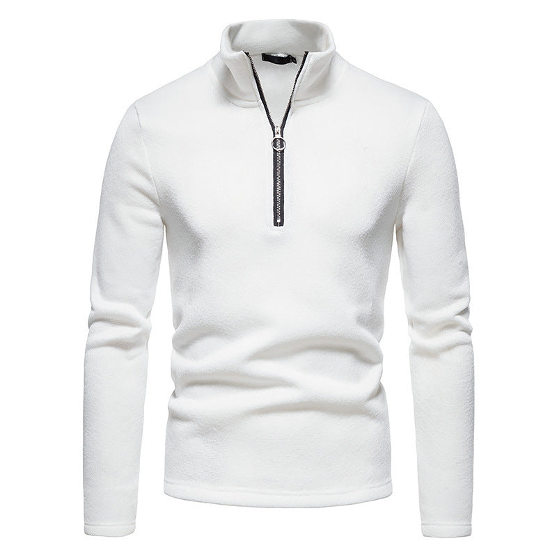 Men's High-Neck Long Sleeve Base Layer T-Shirt | Streetwear
