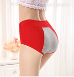 Plus Size Cotton Menstrual Leak-Proof High-Waist Panties