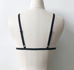 Sleek Strappy Solid Color Fashion Bralette