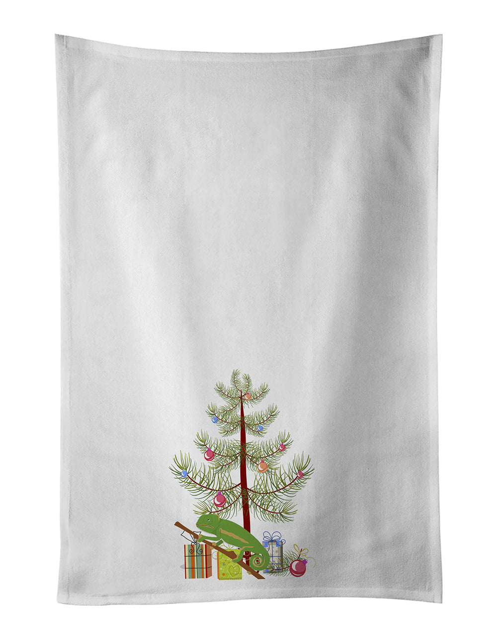 Chameleon Merry Christmas Kitchen Towel Set of 2