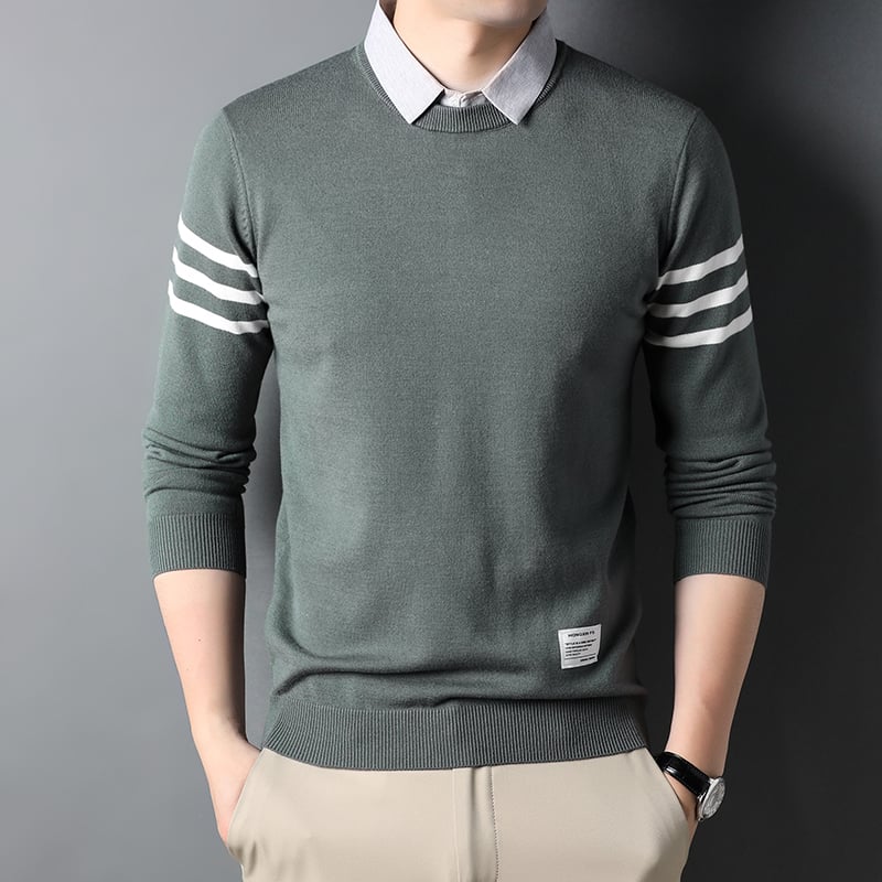 Men's Winter Crew Neck Trendy Sweater Top