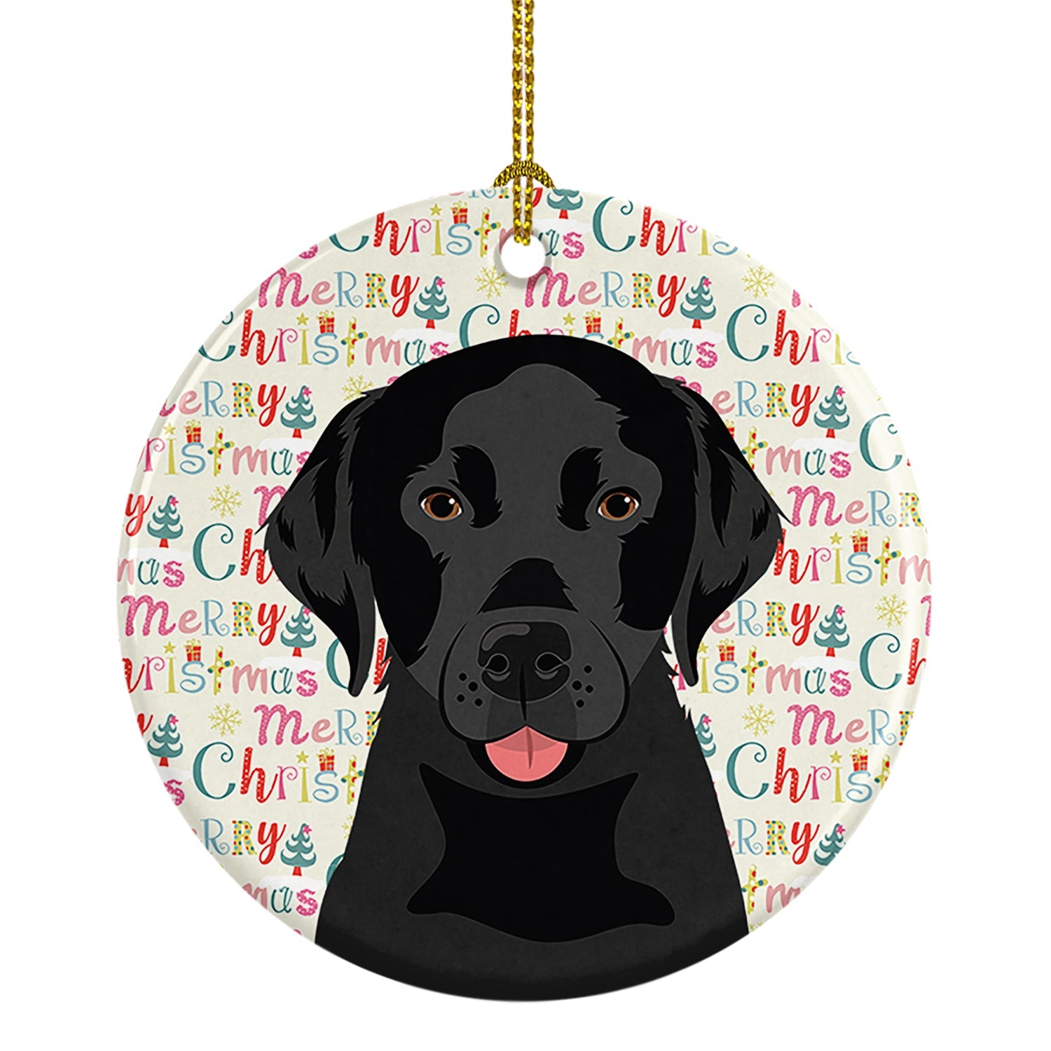 Labrador Retriever Black #3 Christmas Ceramic Ornament