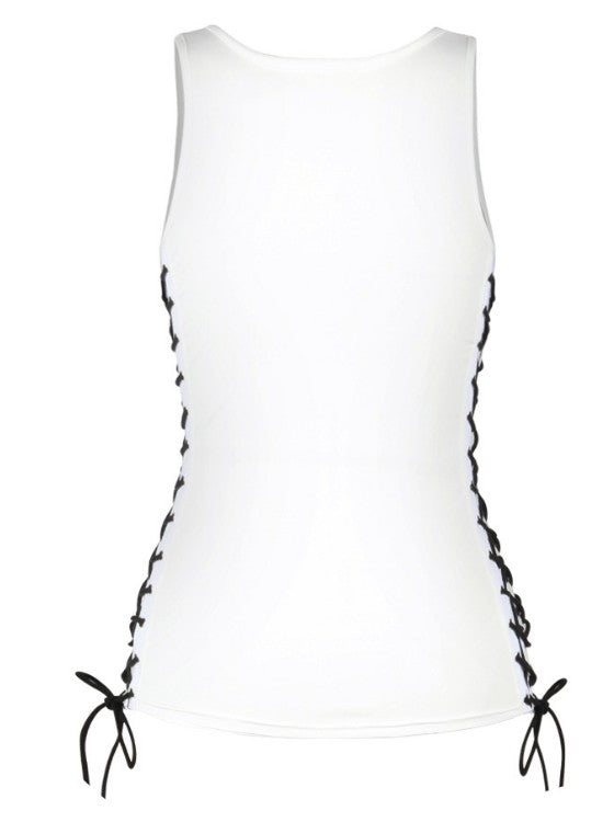 New Digital Print Feather Pattern Women's Tank Top