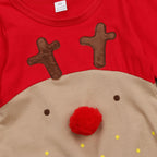 New Christmas Colorful Embroidered Baby Romper