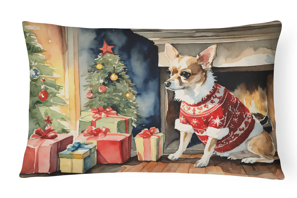 Chihuahua Christmas Throw Pillow