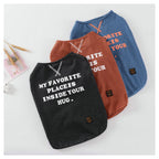 Casual Cartoon Vest and Jacket for Pets, Spring/Summer