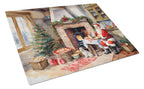Cookies with Santa Claus Glass Cutting Board