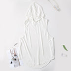Men's Hooded Fitness Tank Top for Basketball & Running