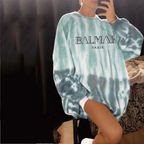 Women's Tie-Dye Printed Hooded Sweatshirt | Streetwear