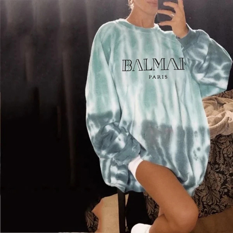 Women's Tie-Dye Printed Hooded Sweatshirt | Streetwear