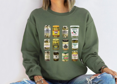 Comfortable Loose Fit Round Neck Letter Sweater for Women