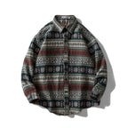 Retro Woolen Jacket with Long Sleeve Shirt