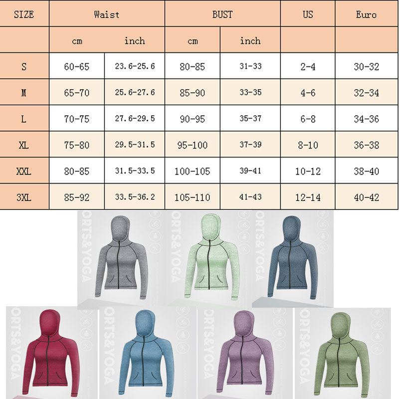 Women's Active Yoga Running Fitness Compression Jacket