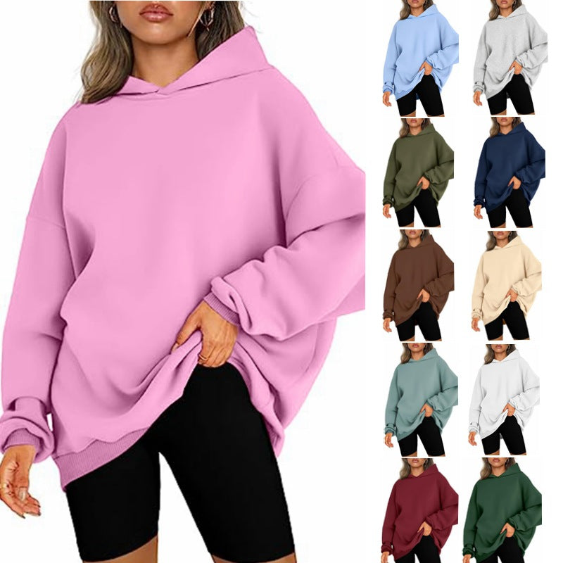 Oversized Women's Hooded Pullover Sweater | Streetwear