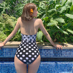 High-Waisted Slimming One-Piece Swimsuit