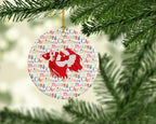 Veil Tail Betta Christmas Ceramic Ornament