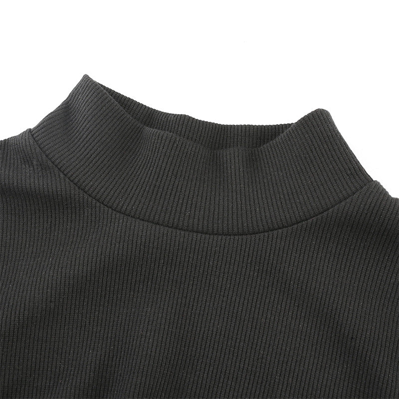 2019 Women's High Neck Sheer Bodysuit with Panels