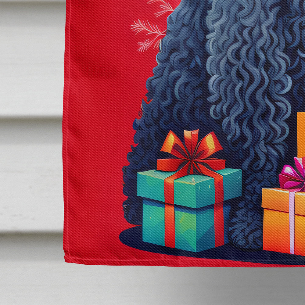 Kerry Blue Terrier Holiday Christmas House Flag