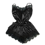 Summer Silk Satin Cami Jumpsuit with Shorts for Women